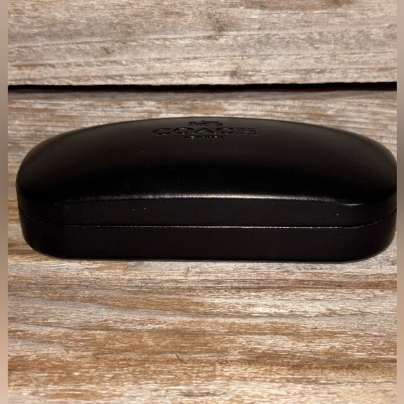 Coach New York Eyeglass Hard Clam Shell Case Black - Picture 4 of 10